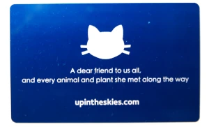 Metallic cards in different colors